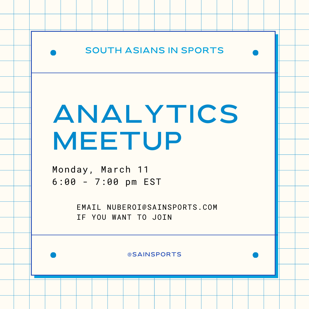 South Asians in Sports Analytics